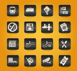 Train station symbols