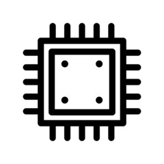 Processor Icon Vector Illustration