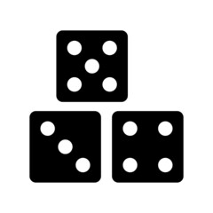 Dice Icon Vector Illustration