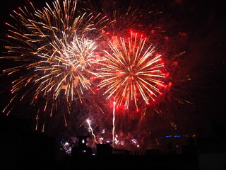 fireworks, celebration, night