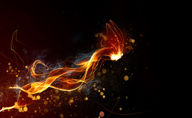 Bright Fiery Butterfly