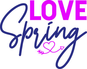 Fototapeta na wymiar Love spring vector arts design