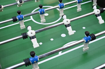 Spiefeld eines Kickertisches