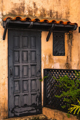 old wooden door