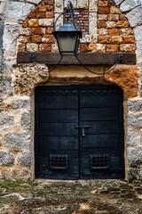 old wooden door