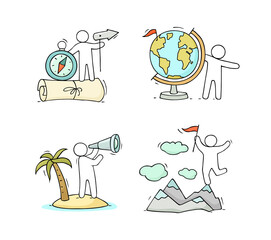 little people and travel objects