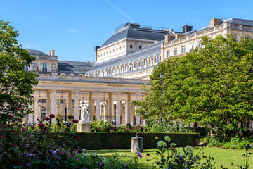 Fototapeta na wymiar Palais-Royal garden in Paris, France.