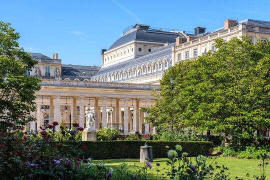 Palais-Royal garden in Paris, France.