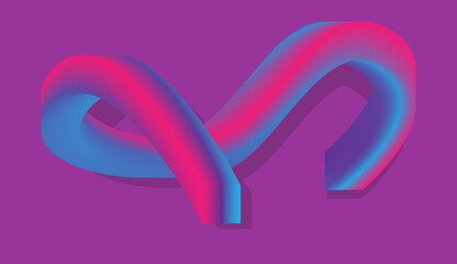 Wavy line abstract background with purple blue and pink gradient