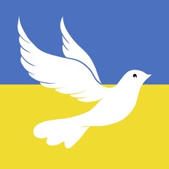 Symbol of peace, dove bird