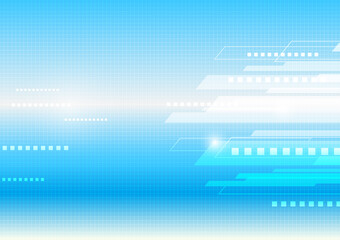 Fototapeta premium Virtual tecnology blue vector background. Eps 10.