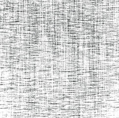 Vector fabric texture. Distressed texture of weaving fabric. Grunge background. Abstract halftone vector illustration. Overlay to create interesting effect and depth. Black isolated on white. EPS10.