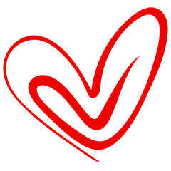 heart drawing icon