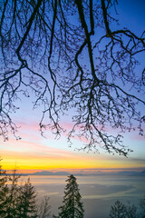 Sunset over the San Juan Islands In The Pacific Northwest