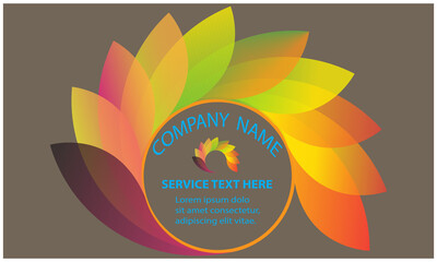 flowers type in logo design 