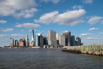 Fototapeta na wymiar View of Lower Manhattan, New York City, from Governor’s Island