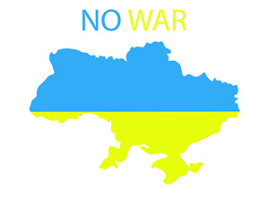 Map of Ukraine. Flat map of Ukraine. Ukraine.