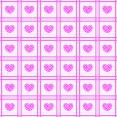 Seamless Pattern Abstract Elements Color Hearts Vector Design Style Background Flag Cartoon 14 Valentine's Day  Wedding Birthday Mothers Day