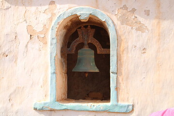old and historic bell in cape verde