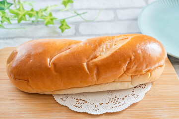 シンプルなコッペパン