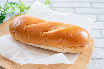 シンプルなコッペパン