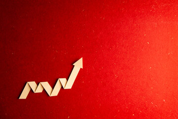 rising arrow, representing business growth
