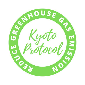 Kyoto Protocol Symbol Icon Illustration