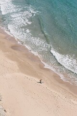 footprints on the beach