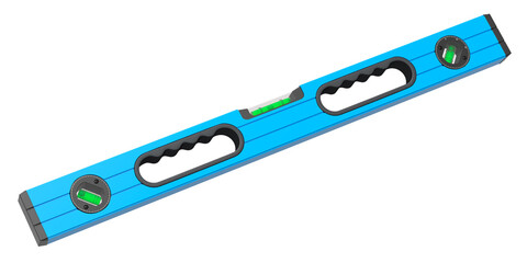 Building spirit level tool on white background. Tool for repair and building