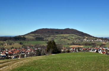 Fototapeta na wymiar Sölden bei Freiburg an einem sonnigen Wintertag