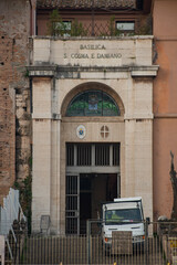 Façade Basilique Rome, Italie