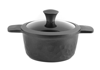 kitchen cookware on white background 