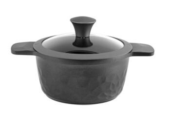 kitchen cookware on white background 