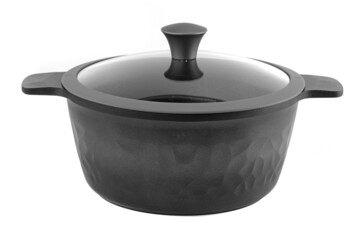 kitchen cookware on white background 