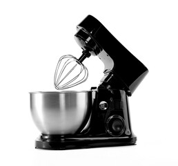 electric kitchen mixer on white background