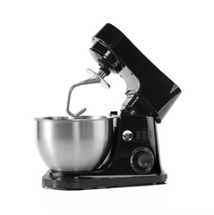 electric kitchen mixer on white background