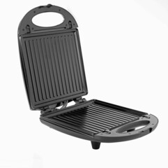 electric sandwich maker on white background