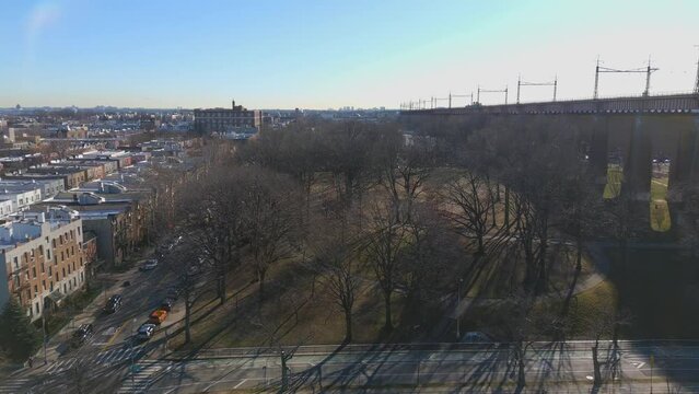 Aerial View of Astoria Queens Park