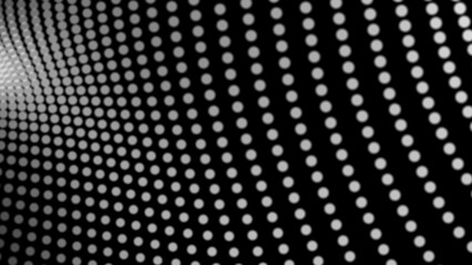 Dot white black wave technology texture background. Abstract big data digital concept. 3d rendering.