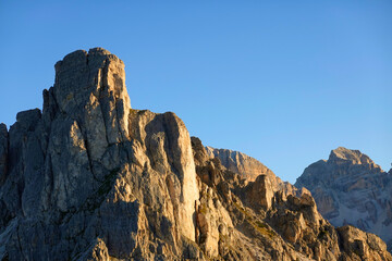 Mountain peaks of the Sexten or Sesto Dolomites, Trentino-Alto Adige, Italy, Europe