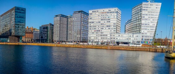 Fototapeta premium Liverpool Panoramic view, England, UK