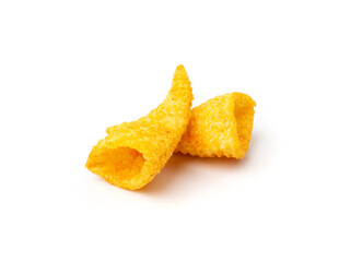 Corn Cone Isolated, Puffs with Spices