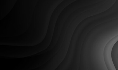 Abstract black gray colors gradient with wave lines pattern texture background.
