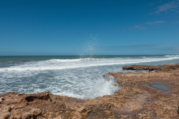 coast line in santa clara del mar , Argentina