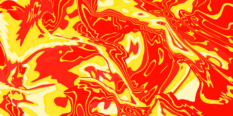 Abstract orange yellow colors liquid graphic texture background.