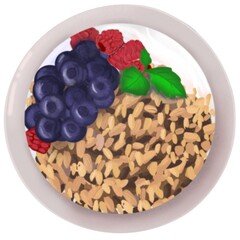 muesli with berries