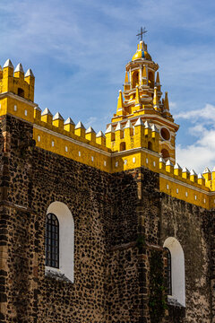 Detalle del templo del convento San Gabriel Cholula