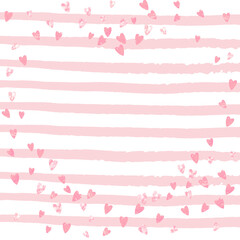 Bridal Confetti. Pink Vintage Flyer. Explosion