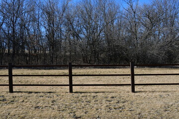 Fence in a Farm Field