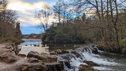 river in winter